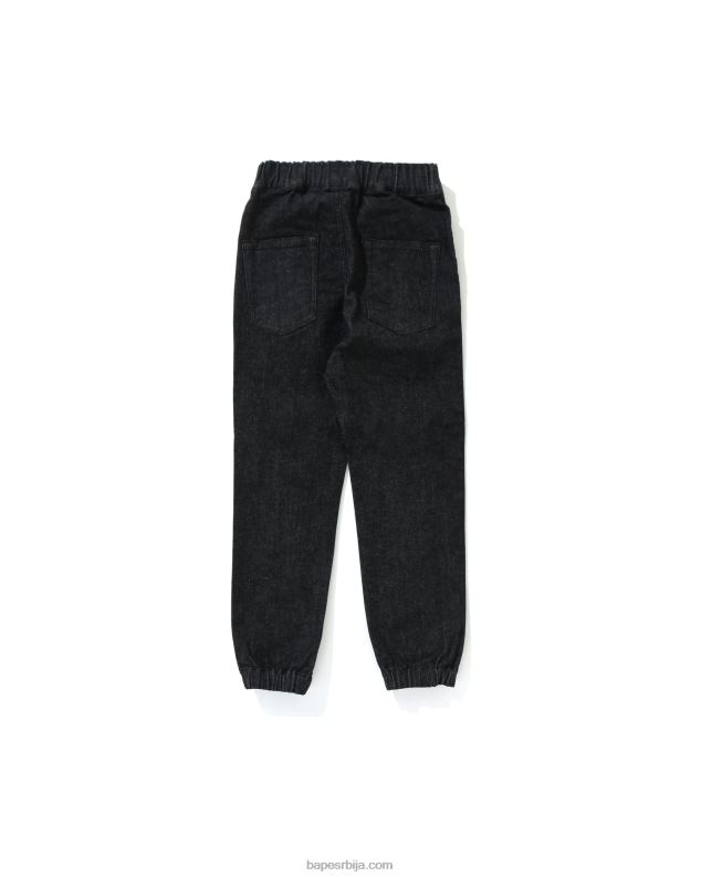 црн клинци A Bathing Ape ајкула тексас панталоне за трчање J42801793
