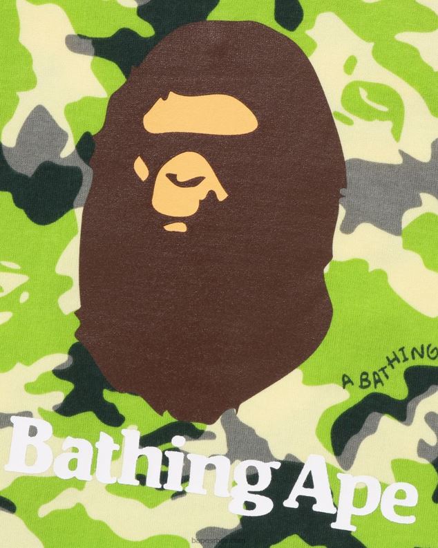 светло зелена клинци A Bathing Ape воодланд цамо мајица без рукава J42801366