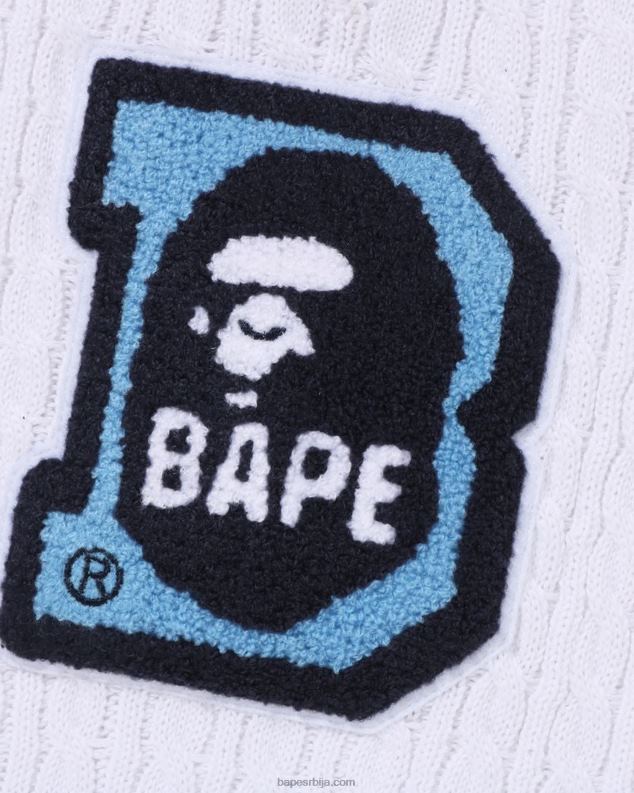 бео клинци A Bathing Ape глава б патцх кабл плетени прслук мл J42801438
