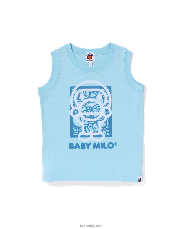 светло плава клинци A Bathing Ape баби мило мајица без рукава J42801697