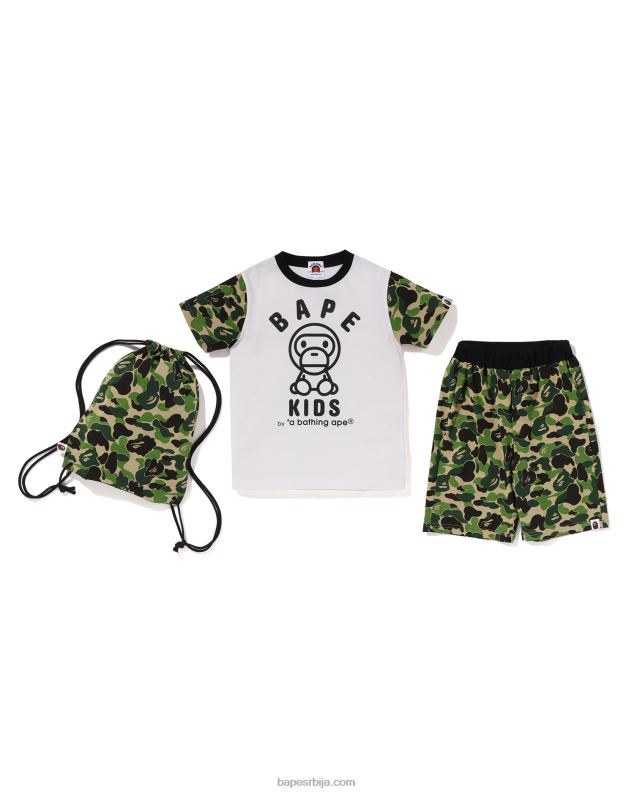 Војничко зелена клинци A Bathing Ape абц цамо баби мило поклон сет J42801296