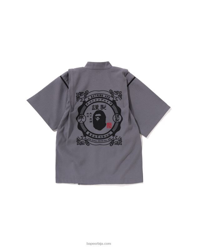 сива клинци A Bathing Ape јапан јинбеи одело J42801333