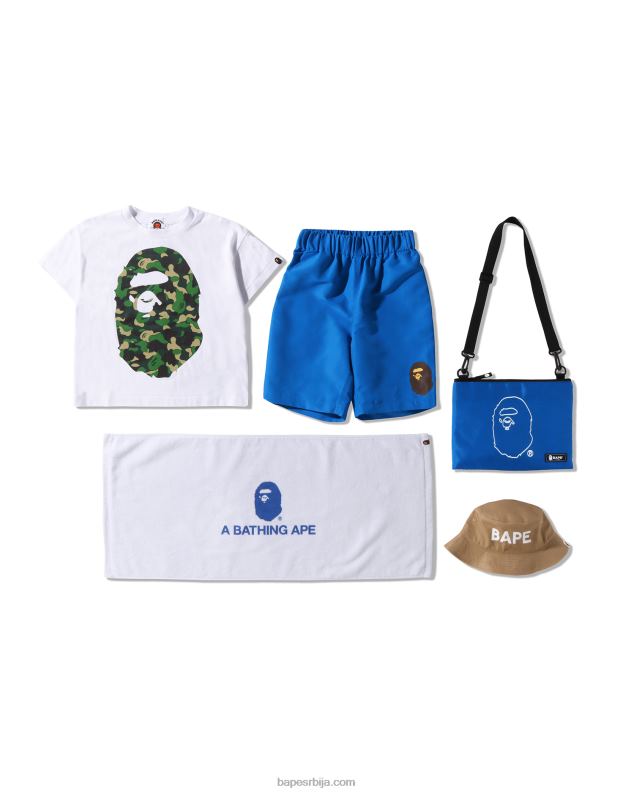 Плави клинци A Bathing Ape летња торба за одмор плажа J42801594