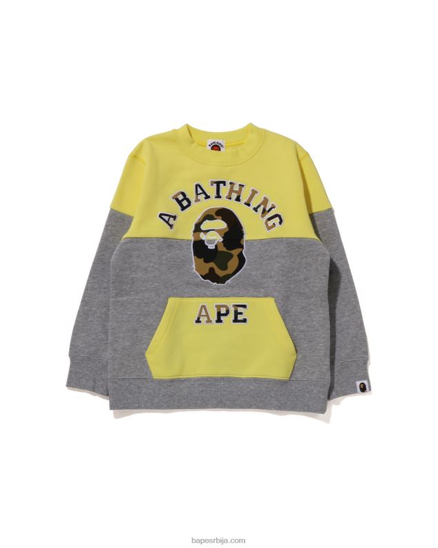 жута клинци A Bathing Ape 1ст цамо цоллеге патцх цолоурблоцк цревнецк J42801504