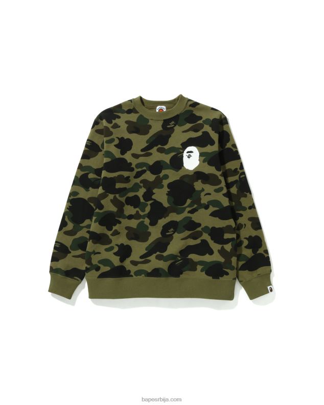 Војничко зелена клинци A Bathing Ape 1ст цамо хеад цревнецк јр J42801666