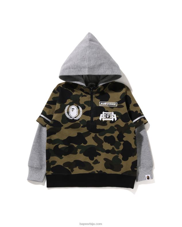 Војничко зелена клинци A Bathing Ape Пуловер с капуљачом 1ст цамо тркачки J42801668