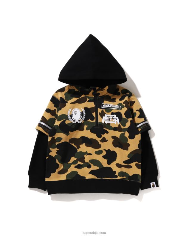 жута клинци A Bathing Ape Пуловер с капуљачом 1ст цамо тркачки J42801669
