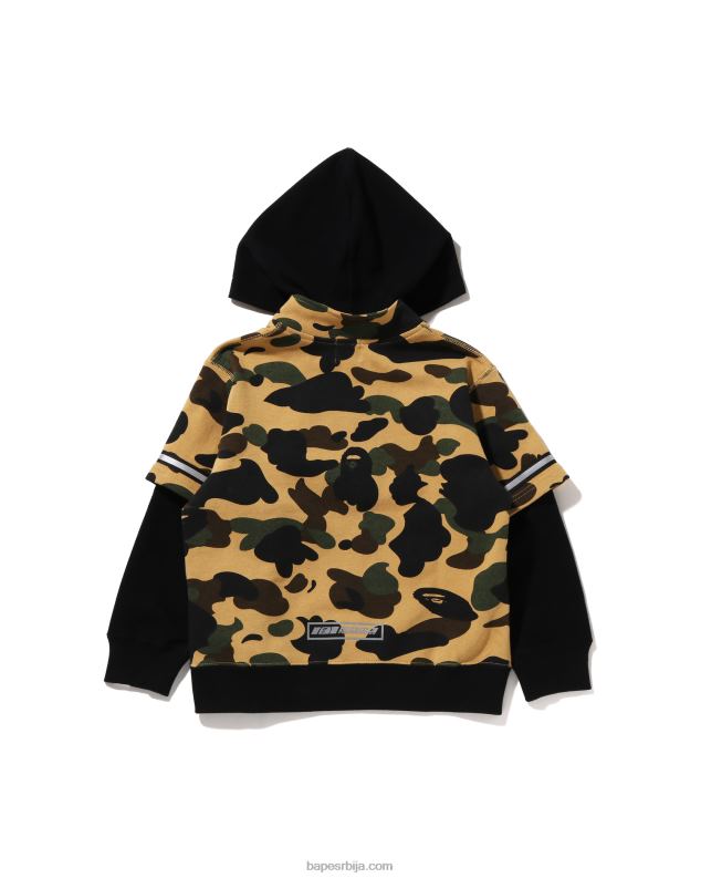 жута клинци A Bathing Ape Пуловер с капуљачом 1ст цамо тркачки J42801669