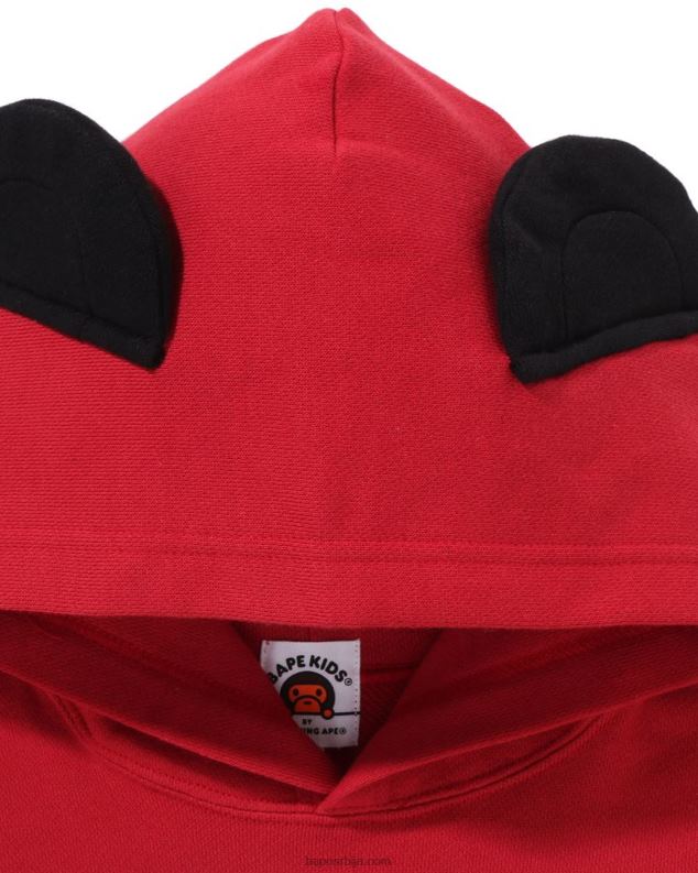 јарко црвена клинци A Bathing Ape беба мило панда слојевита пуловер дуксерица J42801460