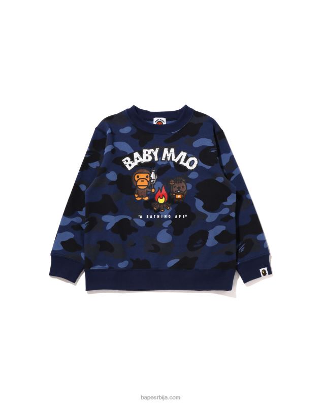 Морнарско плаво клинци A Bathing Ape боја цамо баби мило цамп цревнецк J42801471