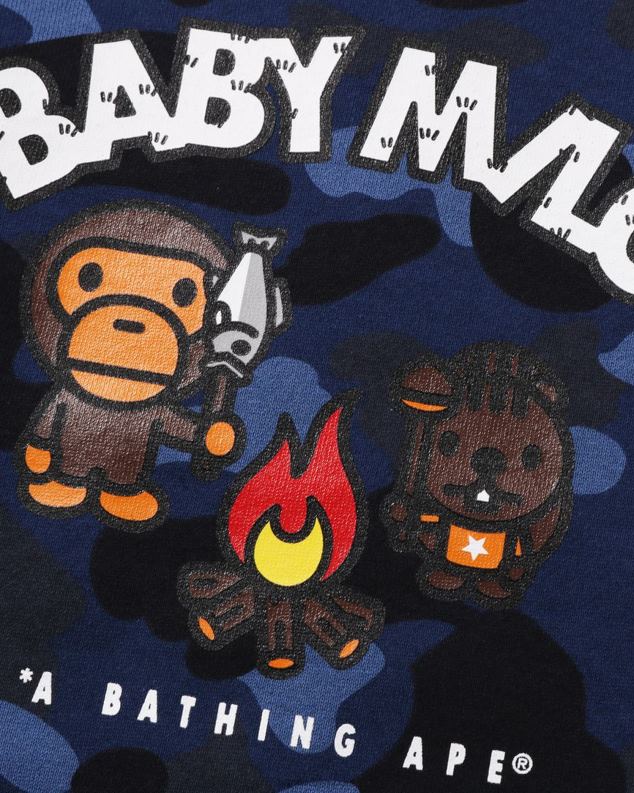 Морнарско плаво клинци A Bathing Ape боја цамо баби мило цамп цревнецк J42801471