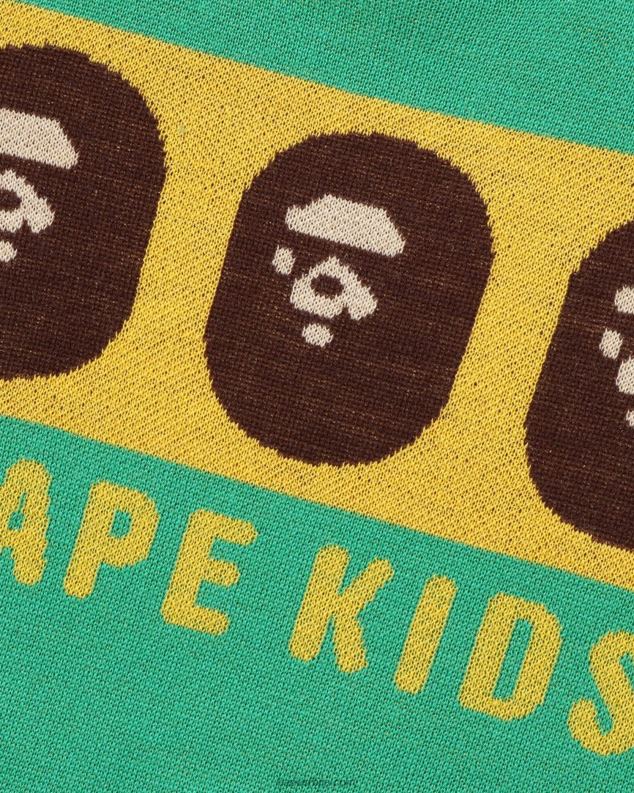светло зелена клинци A Bathing Ape хеад книт J42801526