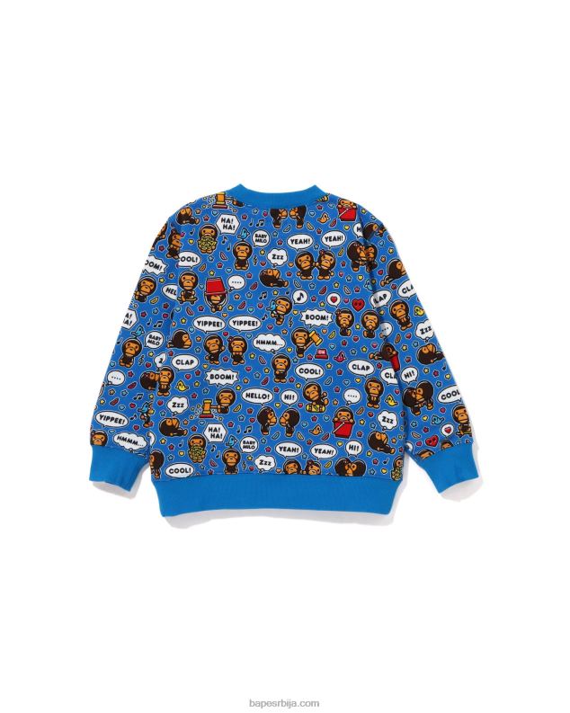 Плави клинци A Bathing Ape баби мило говорни балон цревнецк J42801528