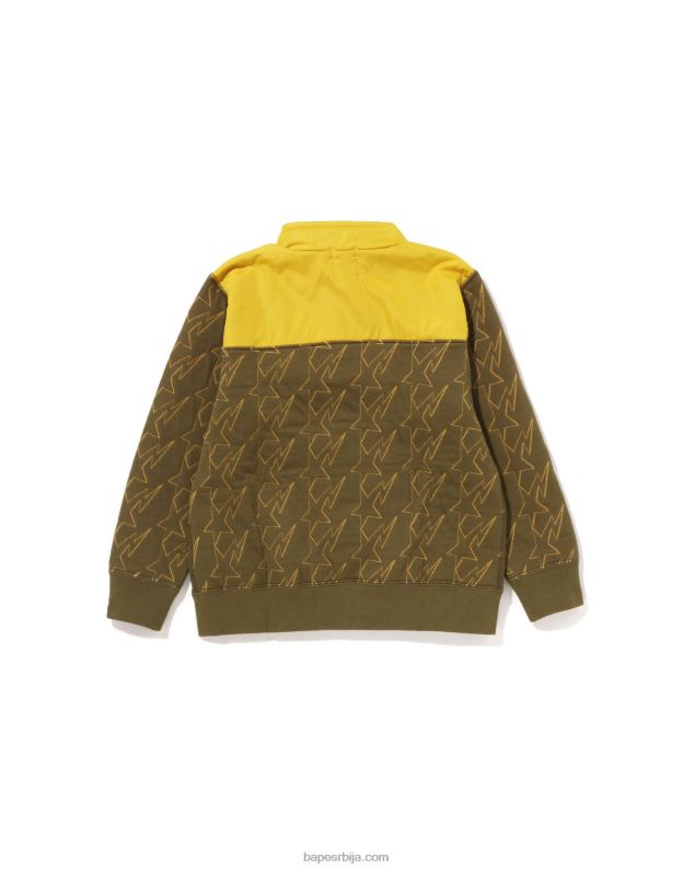 тамни каки клинци A Bathing Ape ста прошивена глава полуснап зној J42801538