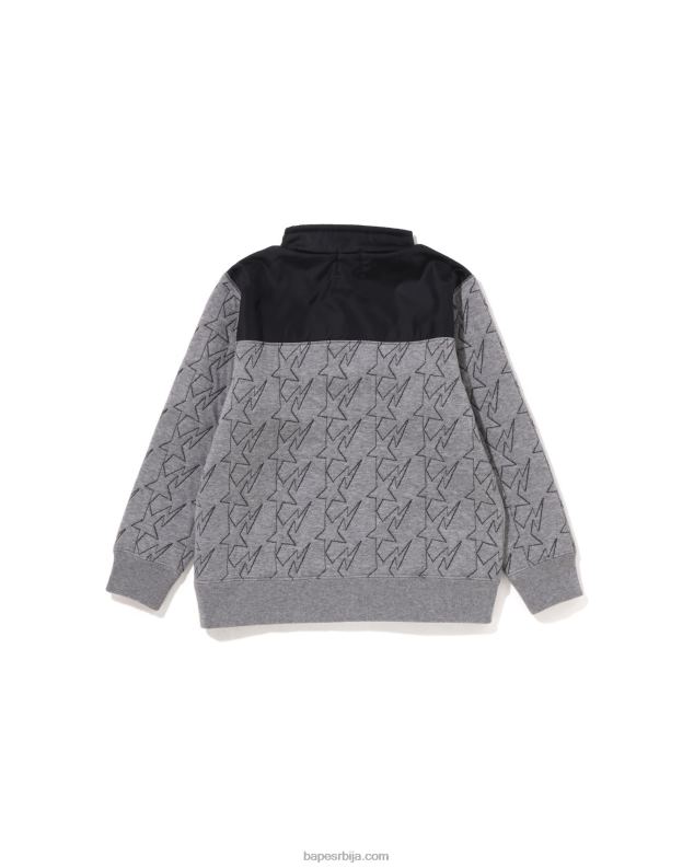 сива клинци A Bathing Ape ста прошивена глава полуснап зној J42801539