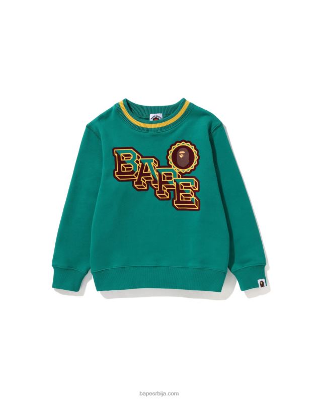 пауново зелено клинци A Bathing Ape глава амблем цревнецк J42801570