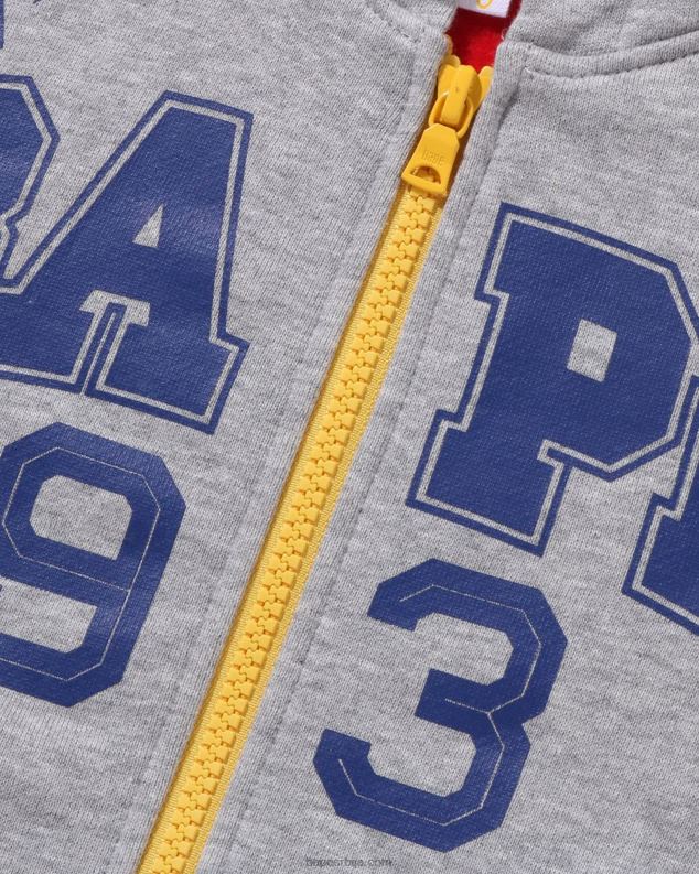 јарко црвена клинци A Bathing Ape дуксерица са рајсфершлусом J42801581