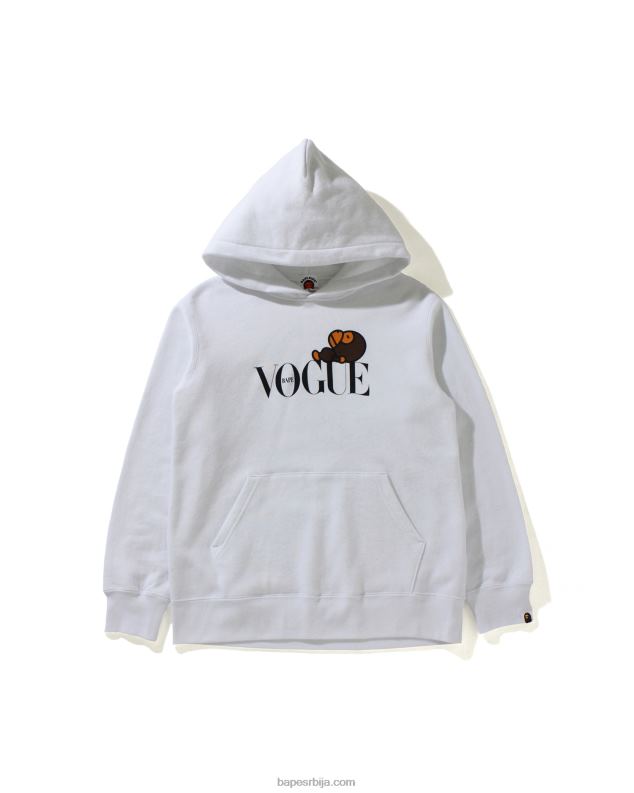 бео клинци A Bathing Ape к вогуе мило пуловер с капуљачом J42801620