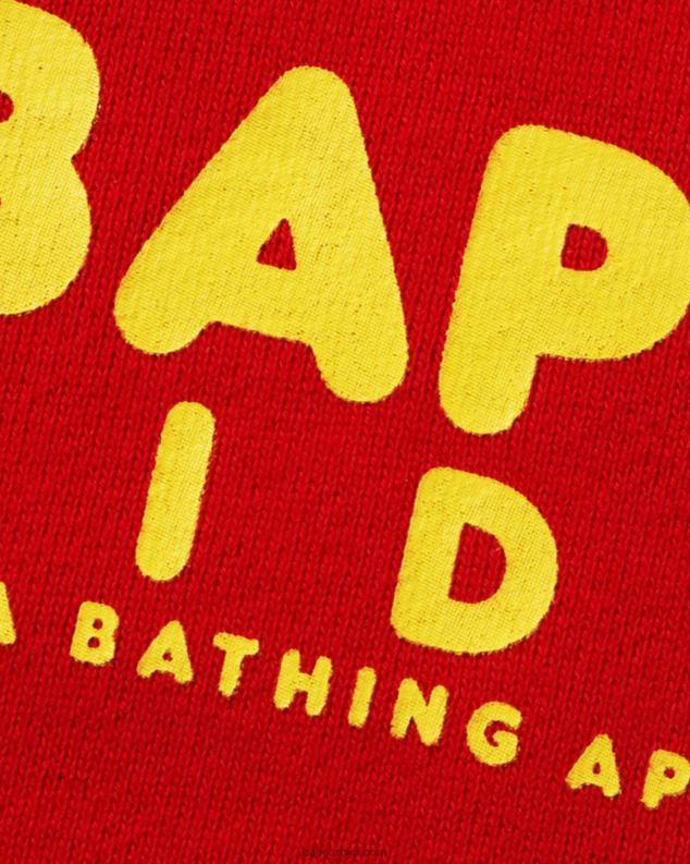 јарко црвена клинци A Bathing Ape баби мило дуксерица са џепом J42801626