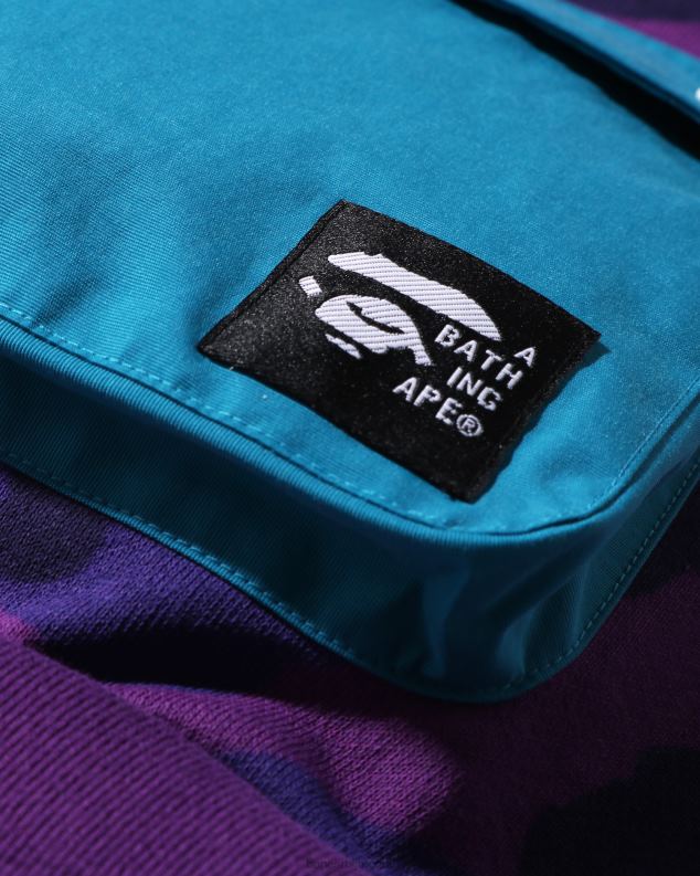 љубичаста клинци A Bathing Ape у боји цамо џеп лабав крој цревнецк јр J42801634
