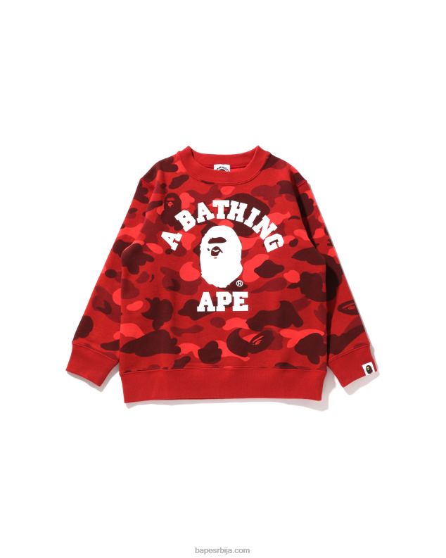 јарко црвена клинци A Bathing Ape боја цамо цоллеге цревнецк J42801647