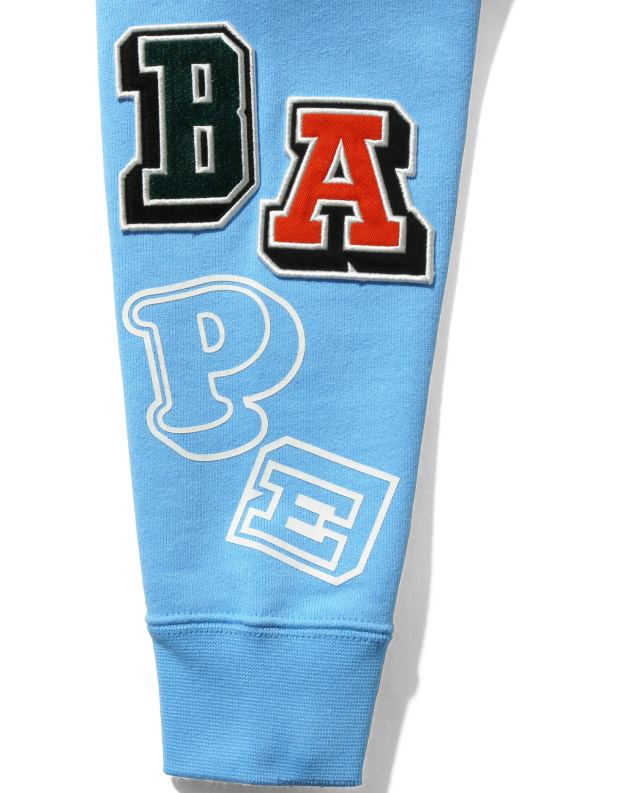Плави клинци A Bathing Ape пуловер с капуљачом са више фонтова J42801674