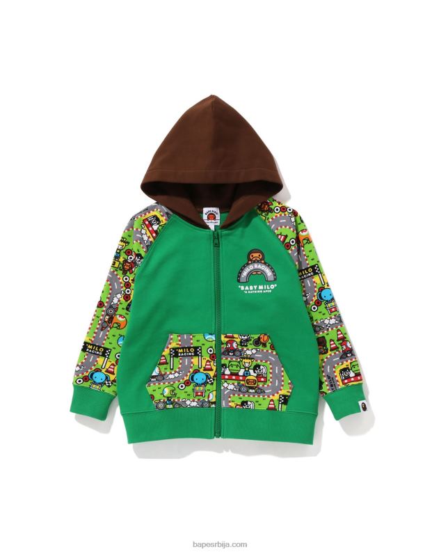 пауново зелено клинци A Bathing Ape баби мило рацинг дуксерица мило фаце J42801728