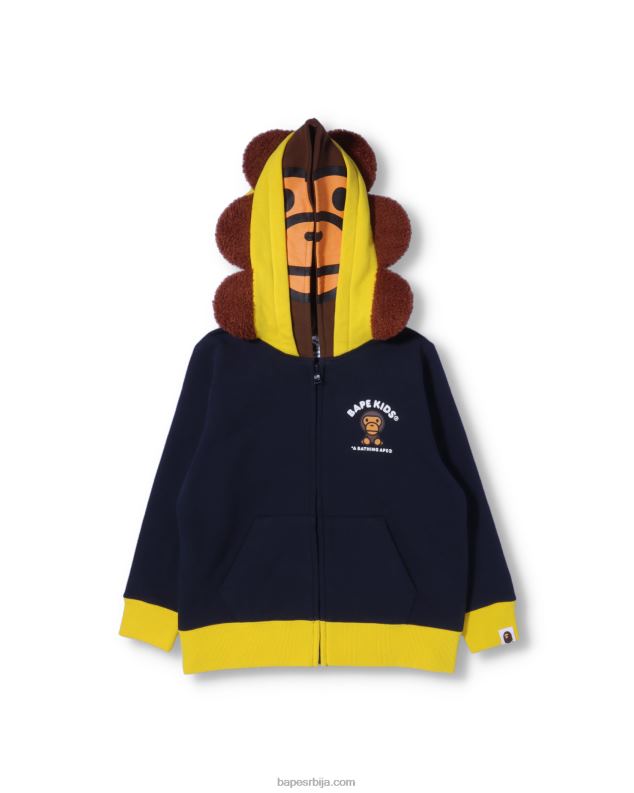 Плави клинци A Bathing Ape баби мило фриендс зип хоодие J42801759