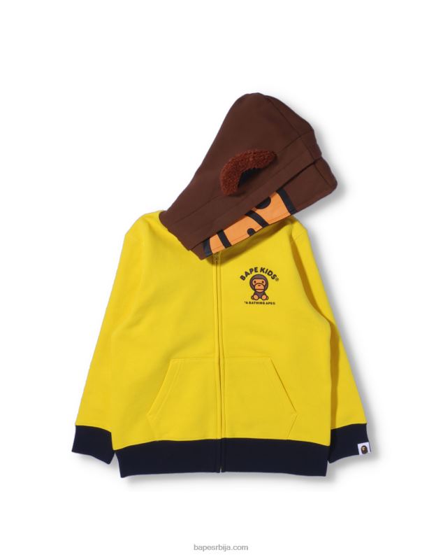 жута клинци A Bathing Ape баби мило фриендс зип хоодие J42801760