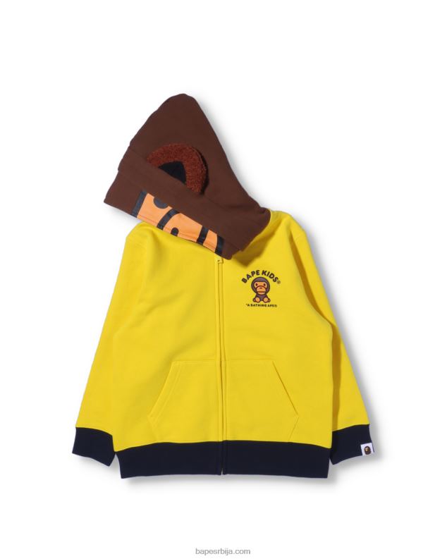 жута клинци A Bathing Ape баби мило фриендс зип хоодие J42801760