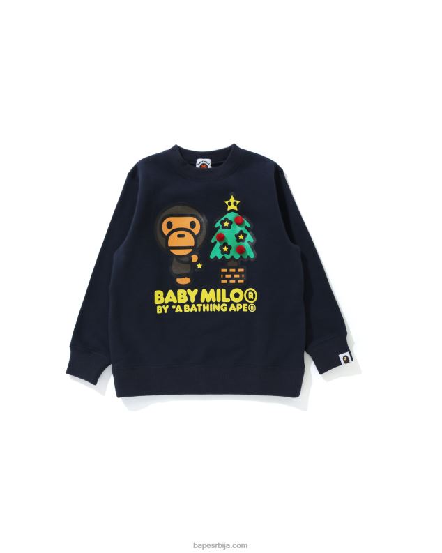 тамно плава клинци A Bathing Ape баби мило дуксерица божићна јелка J42801785