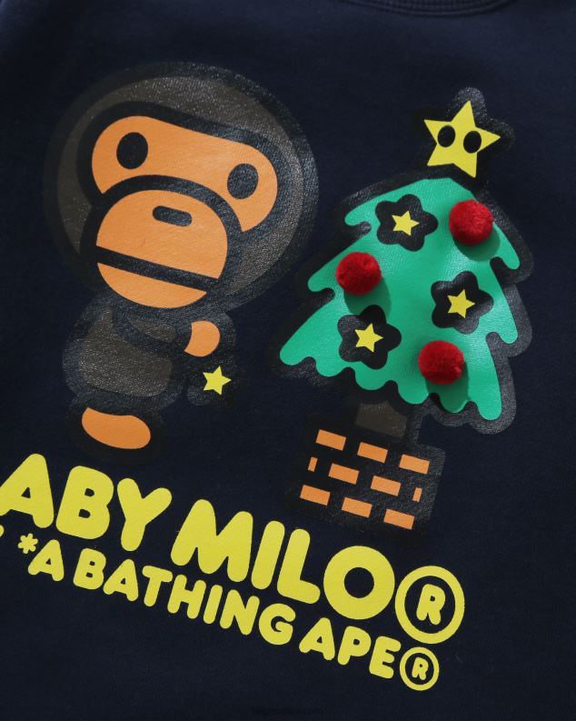 тамно плава клинци A Bathing Ape баби мило дуксерица божићна јелка J42801785
