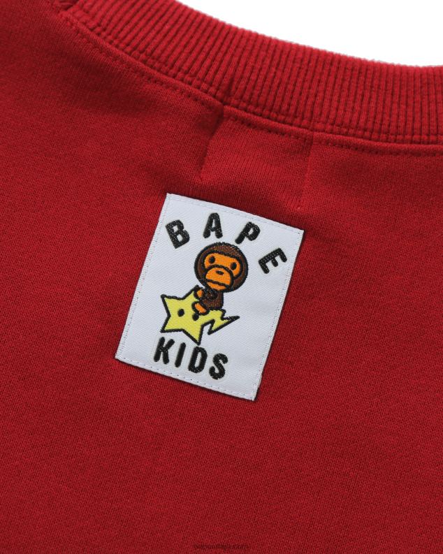 јарко црвена клинци A Bathing Ape баби мило дуксерица божићна јелка J42801786