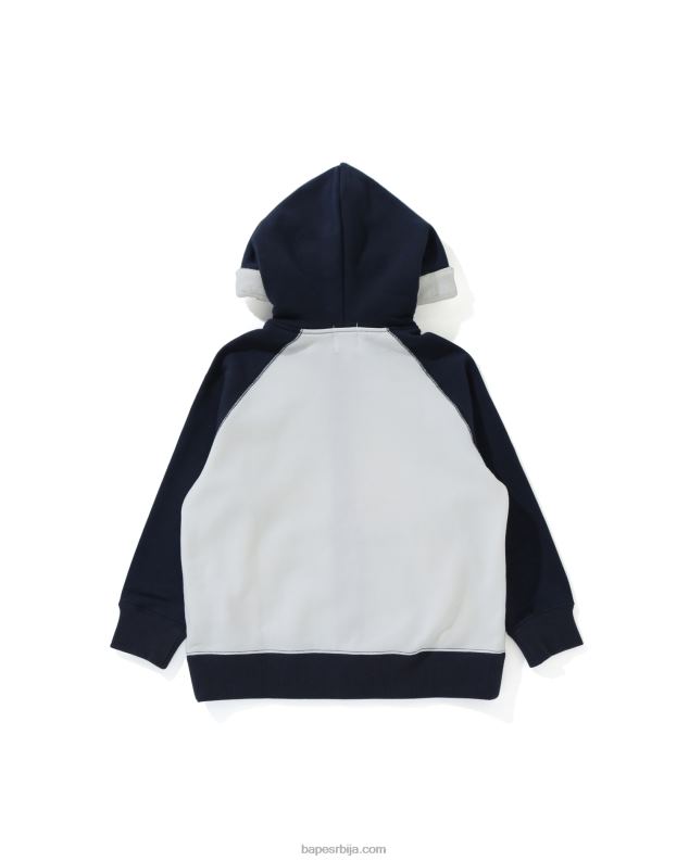 тамно плава клинци A Bathing Ape баби мило стар дуксерица са рајсфершлусом J42801791