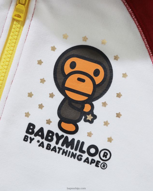 јарко црвена клинци A Bathing Ape баби мило стар дуксерица са рајсфершлусом J42801792