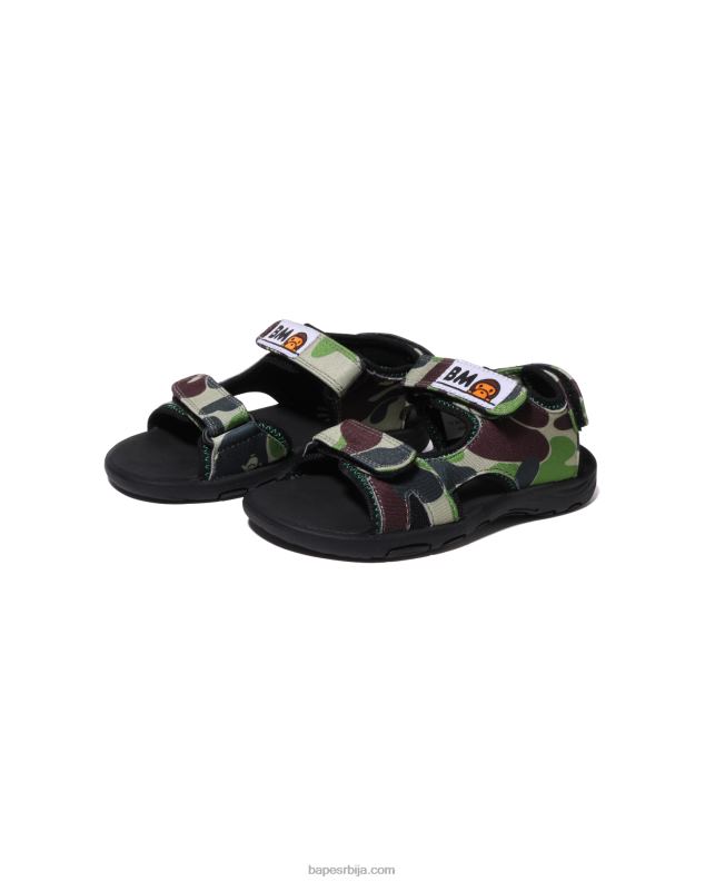 Војничко зелена клинци A Bathing Ape абц баби мило сандале J42801267