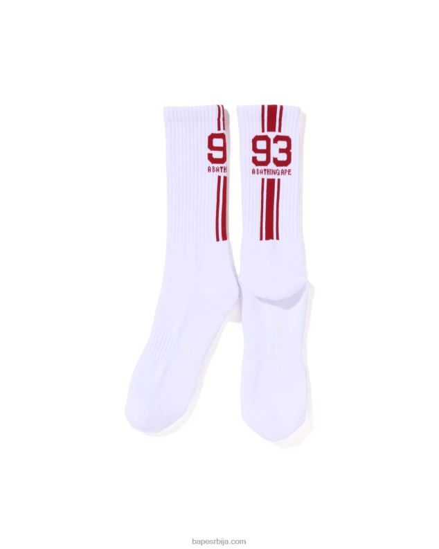 бео мушкарци A Bathing Ape спортске чарапе J4280387