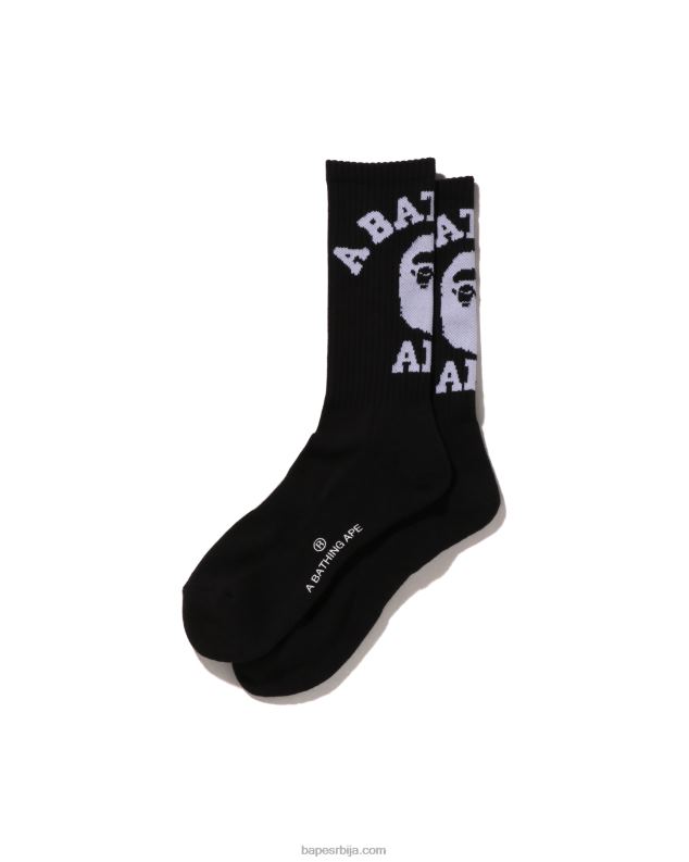 црн мушкарци A Bathing Ape колеџ чарапе J4280425