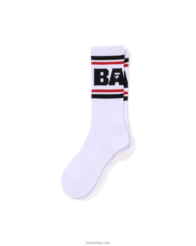 црн мушкарци A Bathing Ape линијске чарапе J4280436
