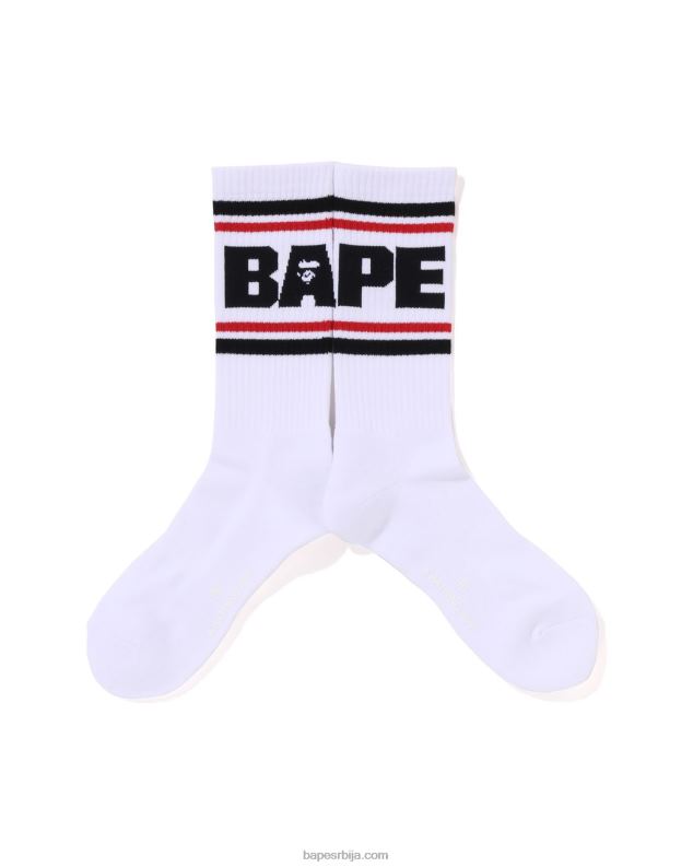 црн мушкарци A Bathing Ape линијске чарапе J4280436