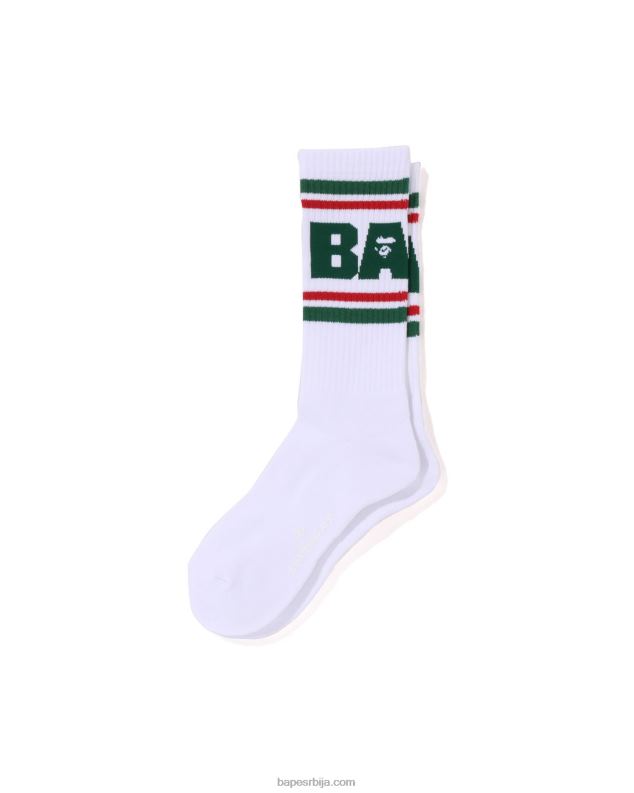 светло зелена мушкарци A Bathing Ape линијске чарапе J4280438