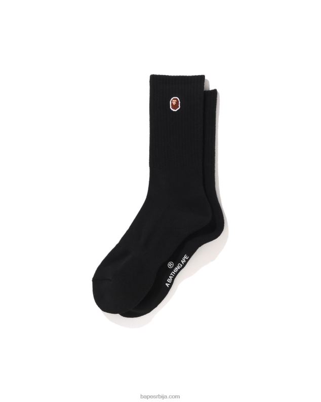 црн мушкарци A Bathing Ape глава једна тачка чарапе J4280502