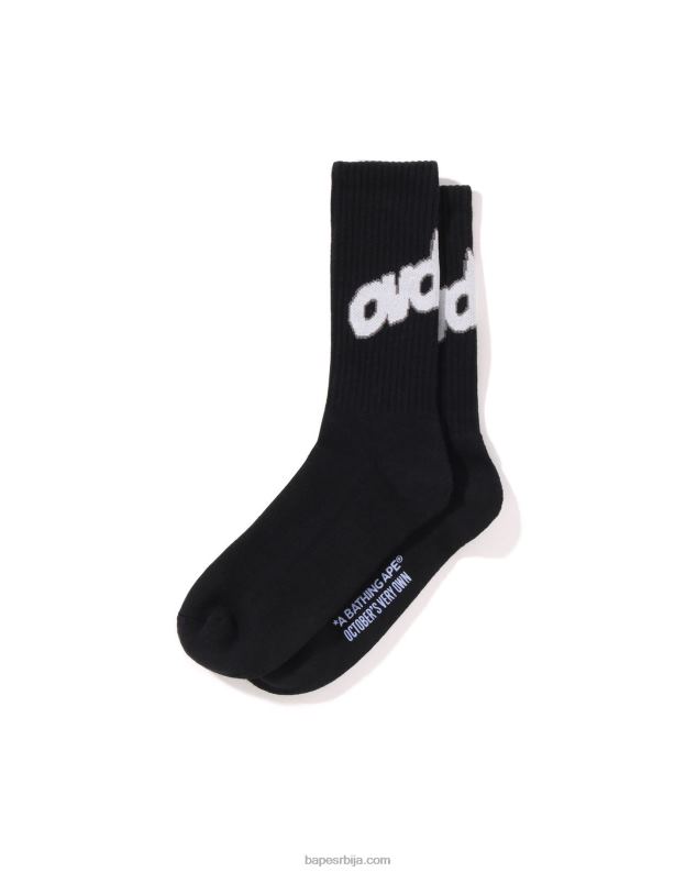црн мушкарци A Bathing Ape к ово чарапе J4280556
