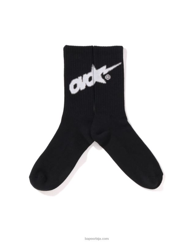 црн мушкарци A Bathing Ape к ово чарапе J4280556