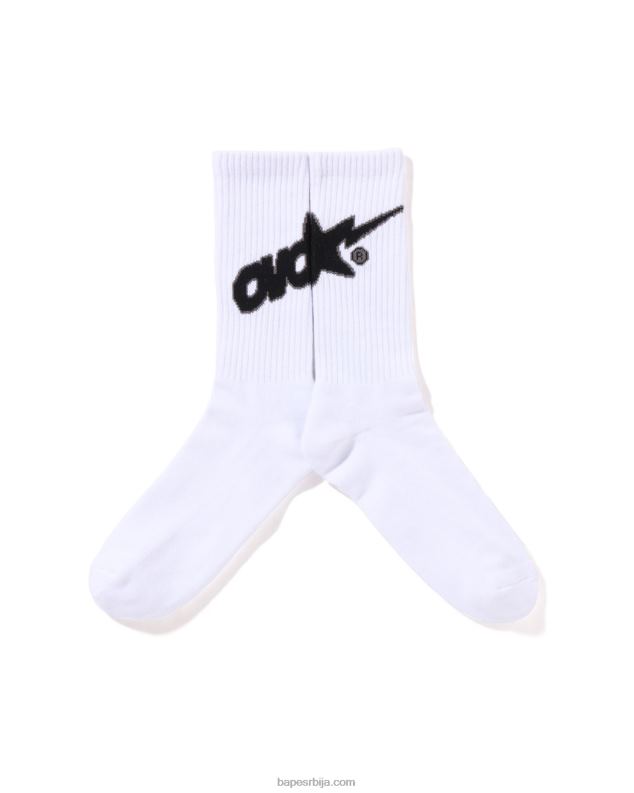 бео мушкарци A Bathing Ape к ово чарапе J4280557