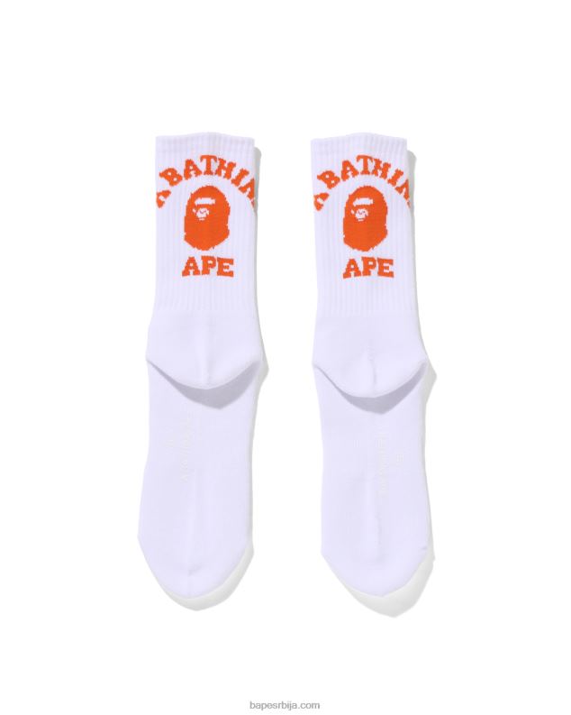 наранџаста мушкарци A Bathing Ape колеџ чарапе J4280588