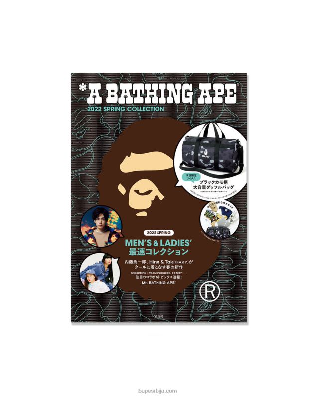 црн мушкарци A Bathing Ape е-моок колекција 2022 J4280611