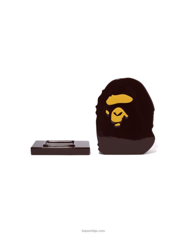 браон мушкарци A Bathing Ape глава држач тамјана J4280433