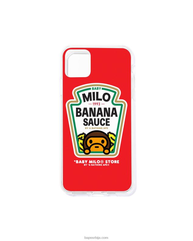 јарко црвена мушкарци A Bathing Ape сос од банане футрола за иПхоне 11 про J42801187