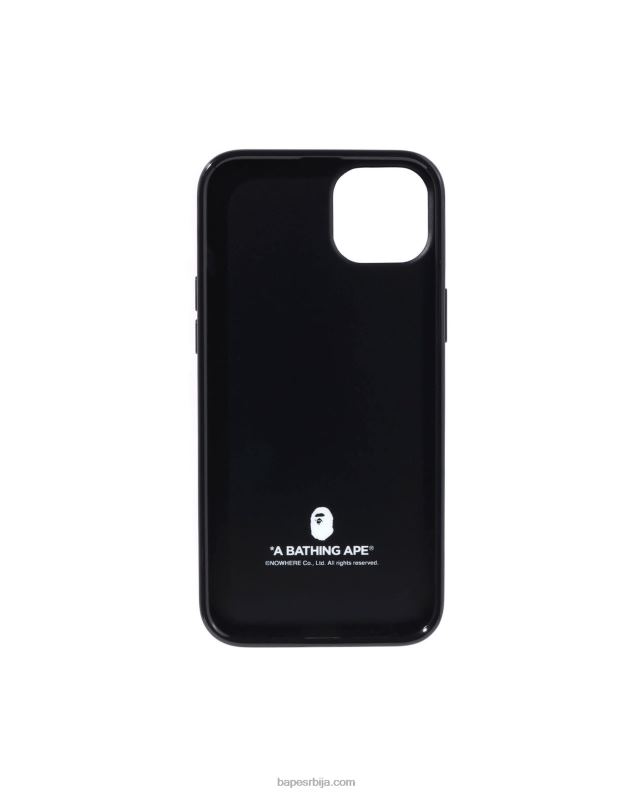 црн мушкарци A Bathing Ape 2нд схарк футрола за иПхоне 14 мак J4280544
